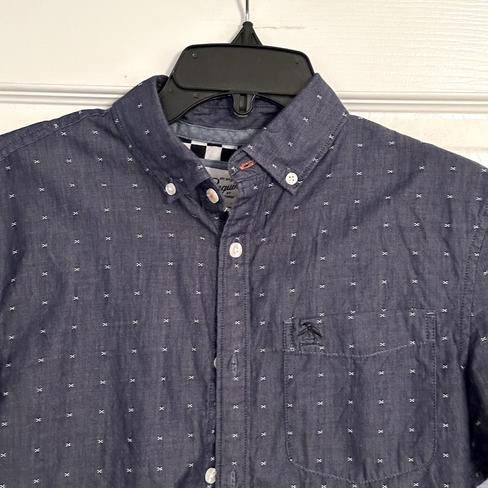 Men’s Original Penguin Button Front Button Down S… - image 1